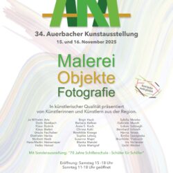 Auerbacher Kunstausstellung 2025 Plakat
